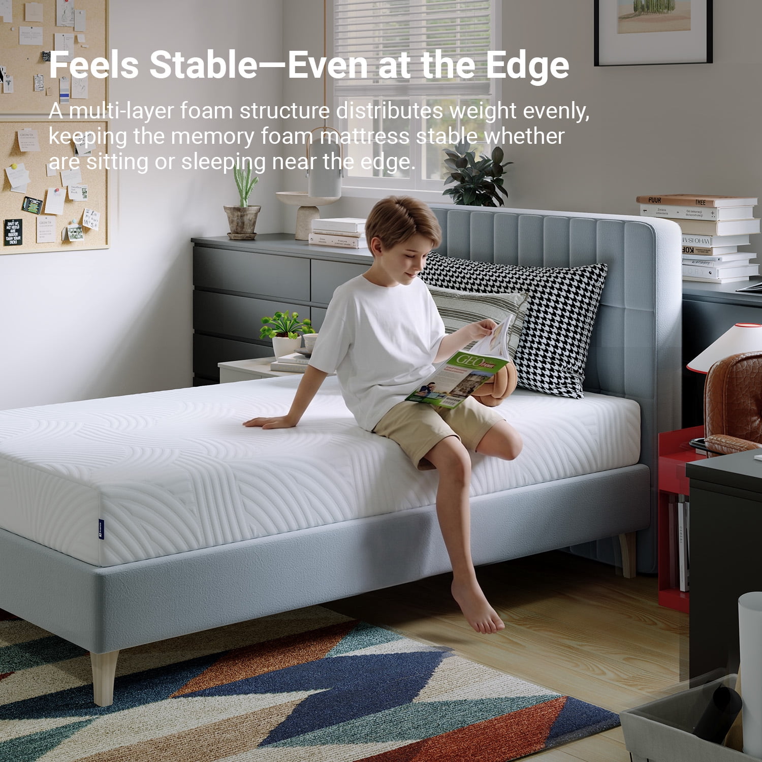 Avenco Universe 6" Twin XL Size Adult Gel Infused Memory Foam Cooling Comfort Mattress in a Box