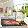thumbnail image 5 of FREEAMG Halloween Décor Dish Drying Mat - 16 x 18inch- Extra Large Microfiber Dish Drying Mat, Dish Draining Mat, Counter top Mat, Halloween Castle, 5 of 7