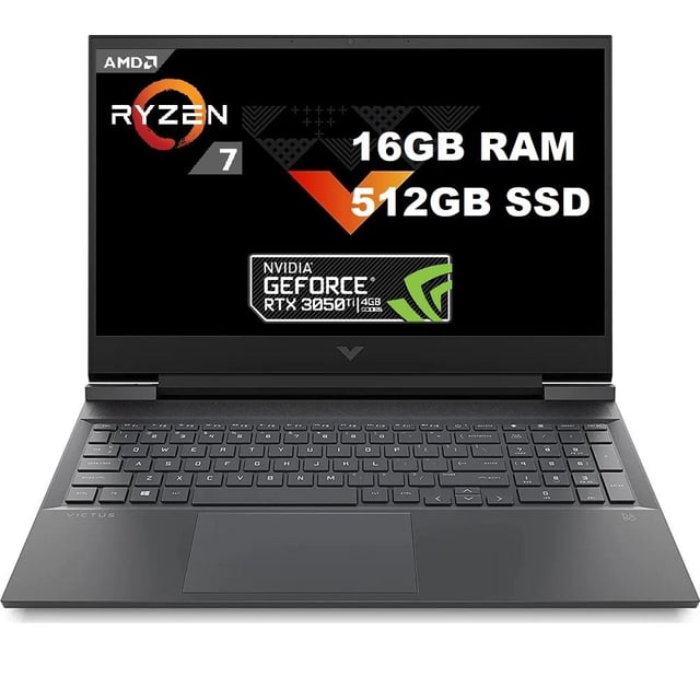 Laptop Gamer HP Victus Ryzen 7 GeForce RTX 3050 Ti 16GB 512GB SSD