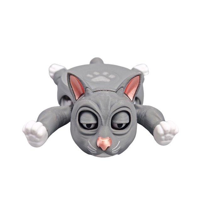 3D Printing Cat Cup Holder Funny Screaming Cat with Funny Expression & Moving Limbs Cat Drinks Cat Lover