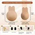 thumbnail image 2 of 2 Pairs Breast Lift Sticky Bra,Silicone Nipple Covers with Lift Strapless Backless Bra for Women A-E Cup(2 Size), 2 of 7