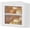 White, variant on Corner Bread Box for Kitchen Countertop - Bamboo Wood, Wavy Acrylic Door, Bread Storage Container, Large Bread Holder (White, Medium)