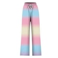 thumbnail image 4 of Elvqul Winter Pants for Women Elastic Waist Sweatpants with Pockets Versatile Baggy Womens Bottoms Wide Leg, 4 of 6