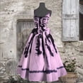 thumbnail image 2 of Kcodviy Halloween S pour Femmes Robes Décontractées pour Femmes Grande Taille Robe Évasée à Imprimé Sanglant pour Femmes Tunique Décontractée Sans Manches Robe de Cocktail Robe en Tricot Robes d'Invitée de Mariage, 2 of 3