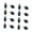 Black, variant on Pitycbo 16Pcs Track and Field Running Spikes Track Shoe Spikes Sturdy Lightweight Adults Black