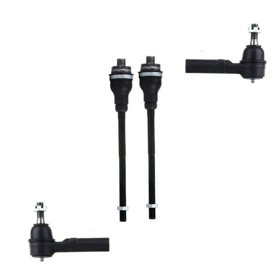 4 Pc Front Inner & Outer Tie Rod Ends Steering Kit Fits Passenger and Driver Side Fits select: 2001-2010 CHEVROLET SILVERADO, 2001-2010 GMC SIERRA