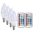 thumbnail image 6 of LYUMO LED Light Bulb Color Changing 3W E12 RGB+Cool White Candle Light Bulb Remote Control Candelabra Light Bulb for Home Decor, Party, Christmas, 6 of 8
