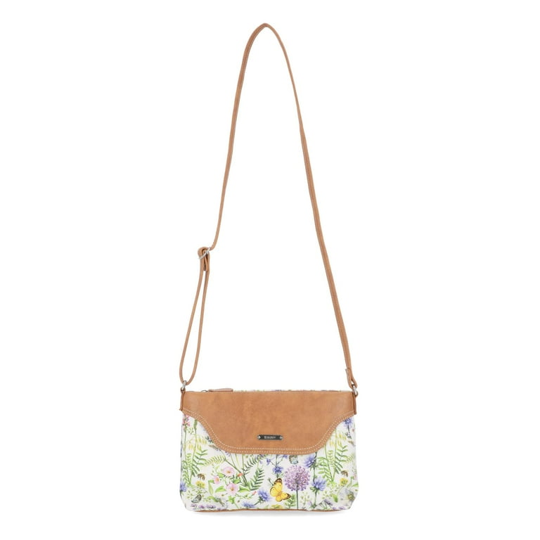 Koltov Womens Ruby Crossbody Purse, Secret Garden