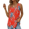 thumbnail image 2 of Camiseta Sin Mangas Plisada Delantera,Camiseta Sin Mangas para Mujer Camiseta Sin Mangas Floral para Mujer Blusa Sin Mangas con Estampado Floral Ultra Responsiva, 2 of 2
