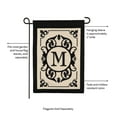 thumbnail image 3 of Evergreen 12.5 in. x 18 in. Cambridge Monogram Garden Applique Flag Letter M, 3 of 5