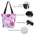 thumbnail image 4 of Salouo Dragon Fruit for Shoppers Tote for Women Foldable Handbags with Big Capacity Casual One-Shoulder Shopping Bag Hobo Bags Fit for Office/Shopping/Park, 4 of 6