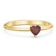 thumbnail image 1 of Heart Birthstone Ring - Garnet (January), 1 of 6