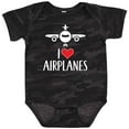 thumbnail image 3 of Inktastic Plane I Love Airplanes Boys or Girls Baby Bodysuit, 3 of 5