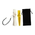 thumbnail image 1 of Bunblic 2 Pcs Flûtes Kazoo Instruments de Musique Uniques avec Sac de Rangement Jouets d'Accompagnement Flûtes à Bouche pour Clavier Piano Débutant Blanc, 1 of 8