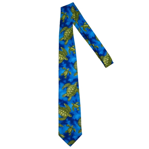 Hawaiian Neckties - Blue Sea Turtle