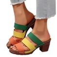 thumbnail image 5 of Mostsola Open Toe Sandals for Women 2025 Fashion Gladiator Sandals Hollow Out Strappy Heels, 5 of 8