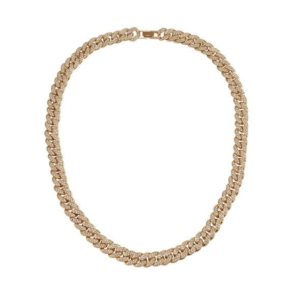 Believe by Brilliance Men's Adult Male 14KFG Curb Chain Necklace