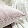 thumbnail image 5 of Home Soft Things Textured Velvet 4 Piece Throw Pillow Cover Set - Soft Pink - 20" x 20", 5 of 7