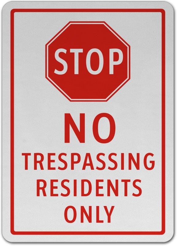 No Trespassing 5-Pack Classic Brown Premium Acrylic Sign 16x16 CGSignLab No Trespassing 5-Pack Classic Brown Premium Acrylic Sign 16x16 CGSignLab