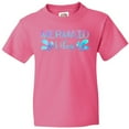 thumbnail image 3 of Inktastic Mermaid Vibes Text in Blues Youth T-Shirt, 3 of 5
