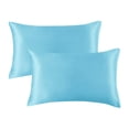 thumbnail image 2 of WHEANG Clearance 2PCS Standard Size (20x26 inches) Satin Pillow Covers With Envelope Closure, 2 of 4