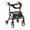 Black, variant on Nitro Sprint Rollator Rolling Walker, Tall, Black
