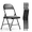 Black, variant on Mydepot Folding Chairs with Padded Cushion and Back, Khaki (Set of 2)