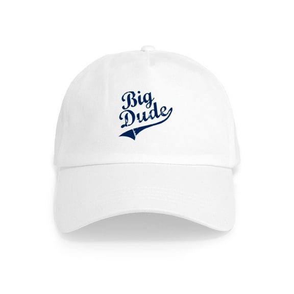 CafePress - BIG DUDE (Script) Cap - Adjustable 100% Brushed Unisex Casual Cotton Baseball Cap, Beige, 1
