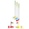 thumbnail image 2 of Juego de golf para niños pequeños, juego de palos de golf para niños, interior y exterior con 3 palos de golf, 2 pelotas, 2 banderas, 2 tees, 2 hoyos, 2 of 8