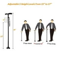 thumbnail image 3 of Ohuhu Folding Walking Cane with LED Light, Adjustable Walking Stick with Carrying Bag for Fathers Mothers Gifts, 3 of 7