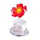 thumbnail image 5 of Estatua decorativa de flores, arte moderno, figura transparente para mesa. rojo, 5 of 9