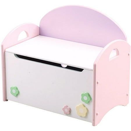 Guidecraft Daisies Double Toy Storage Bench