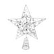 thumbnail image 2 of Adornos navideños, adornos navideños, regalos navideños, adorno para copa de árbol con luz, luz navideña para decorar el árbol de Navidad, adorno para copa de árbol de Navidad, sombrero de copa de hie, 2 of 6