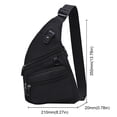thumbnail image 4 of Bolso Bandolera Con Riñonera Informal Antirrobo para Al Aire Libre, 4 of 9