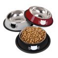thumbnail image 3 of Byepica 3PCS Pet Bowl Stainless Steel Non-skid Base Dog Bowl Cat Bowl with 2 Food Scoop, 3 of 8