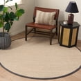 thumbnail image 3 of Safavieh Natural Fiber Kentigern Solid Area Rug, Marble/Dark Gray, 9' x 9' Round, 3 of 13