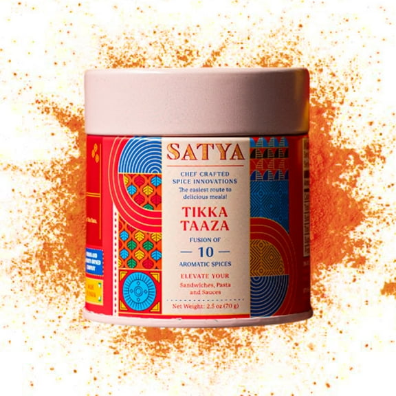 Satya Blends Tikka Masala-Tomato & Smoky Flavor 10 Spice Blend | Vegan | Low Sodium | Tikka Masala for Sandwiches/Sauce | Gluten & Dye Free | Authentic Indian Spices & Seasoning- 2.5 Oz(Pack of 1)