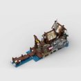 thumbnail image 1 of MOC Medieval Street View Viking Expansion hut House of the Jarl DIY creativo Retro niño juguete cumpleaños regalo bloques de construcción 23143, 1 of 4