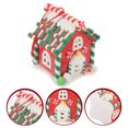 thumbnail image 2 of OUNONA Multicolor Polymer Clay Christmas House Ornament for Holiday Table Decoration Xmas, 2 of 7