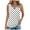 White, variant on Kaemgyyd Womens Summer Tops Casual Crew Neck Sleeveless Pleated Spring Outfits Polka Dot Hollow out Dressy Work Shirt