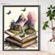 thumbnail image 2 of Pintura de diamante 5D DIY libro de taladro redondo completo kit mundial decoración del hogar 40x50cm, 2 of 9