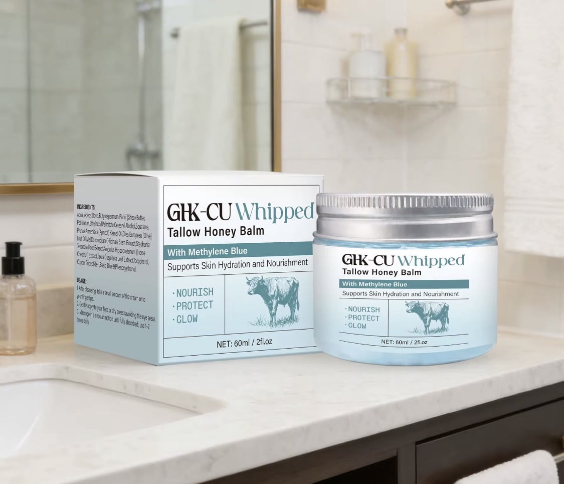 GHK-Cu Blue Balm, Manuka Honey & Vitamin E Cream, 2.12 OZ