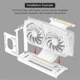 thumbnail image 3 of Vertical GPU Mount Bracket,2 Slots Graphics Card Steering Holder with Hardware,EGPU Dock,External GPU Docking Station,A, 3 of 8