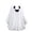 White, variant on Halloween Mini Ghost Figurines Resin Table Decor, 4.8 Inch White Cute Ghost Statue Set for Mantel Shelf, Holiday Centerpiece Accent for Home Kitchen Birthday Party Display
