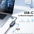 thumbnail image 2 of Adaptador Ethernet WAVLINK USB C a Ethernet de 2,5 Gbps con PD de 95 W, 2 of 9