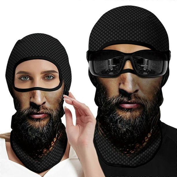 Tactical Skull Ghost Printed Full Face Mask Balaclava Halloween Ski Motorcycle