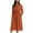 1-orange dresses, variant on UPPADA Cotton Dress for Women Long Sleeve Button Up Dress V Neck Casual Fashion Dresses Drawstring Midi Dress Cinch Waist Boho Beach Dresses Army Green,L