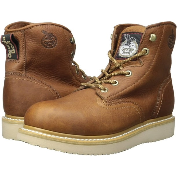Georgia barracuda gold wedge work deals boots