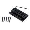thumbnail image 1 of Wosthever Guitar Bridge Set with Screws and String 65mm Saddle Tailpiece Wrench Learning Part Replacement Metal 6 Beginners Professionals Type3, 1 of 6