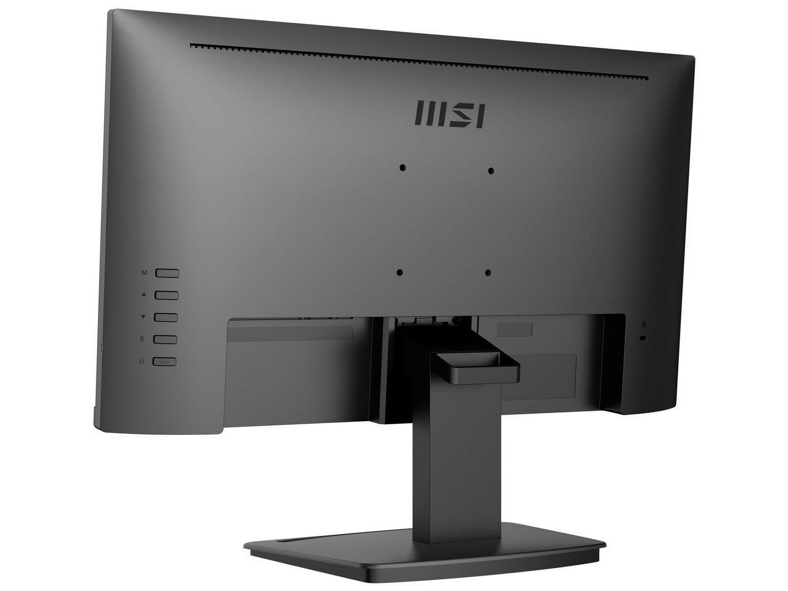 MSI PRO MP223, 22" VA 1920 x 1080 (FHD) Computer Monitor, 100Hz, Adaptive-Synch, HDMI, Video Port, VESA Mountable, Tilt, 1ms, Black